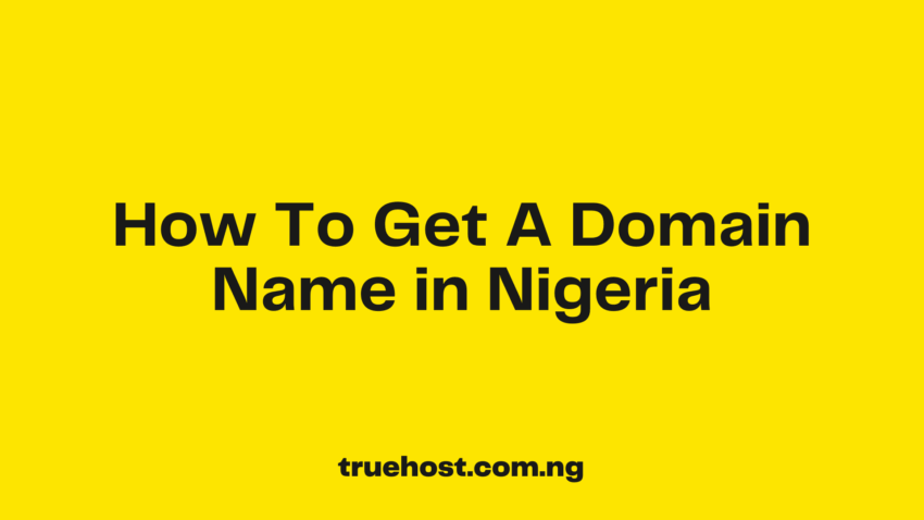 Domain Name in Nigeria