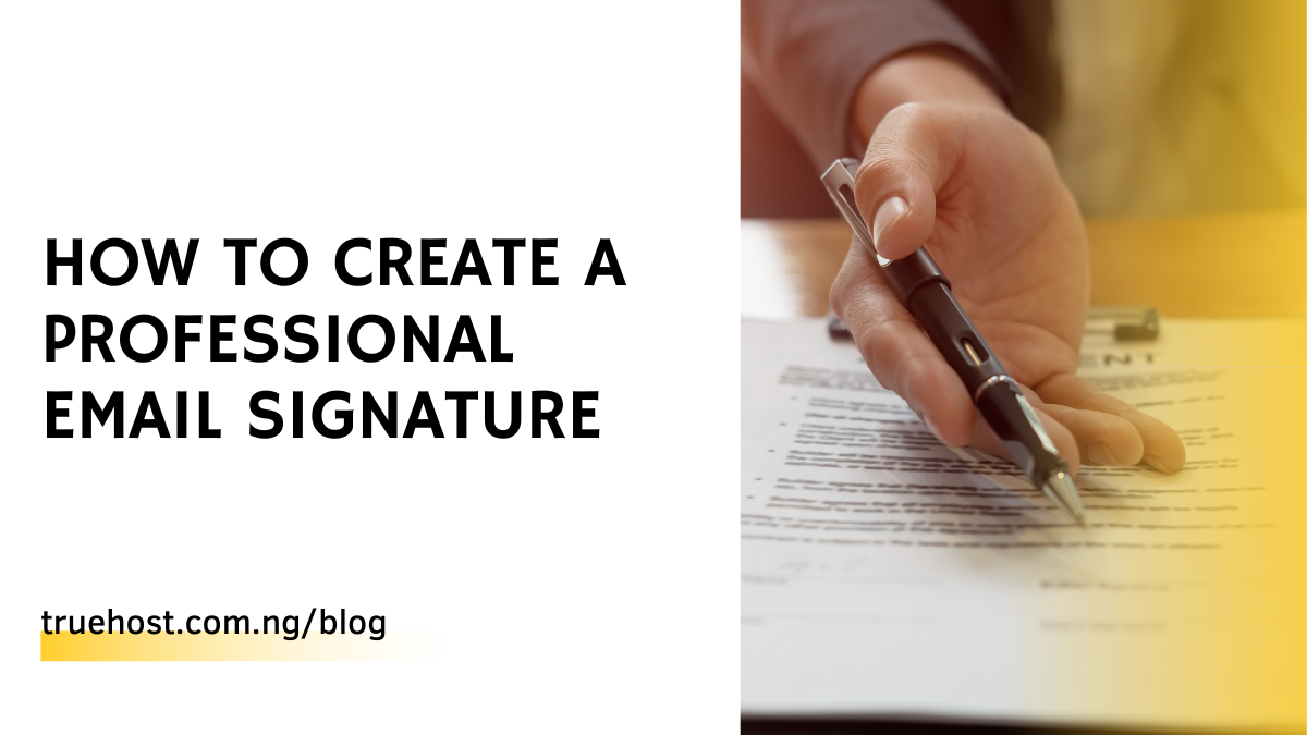 How To Create A Professional Email Signature